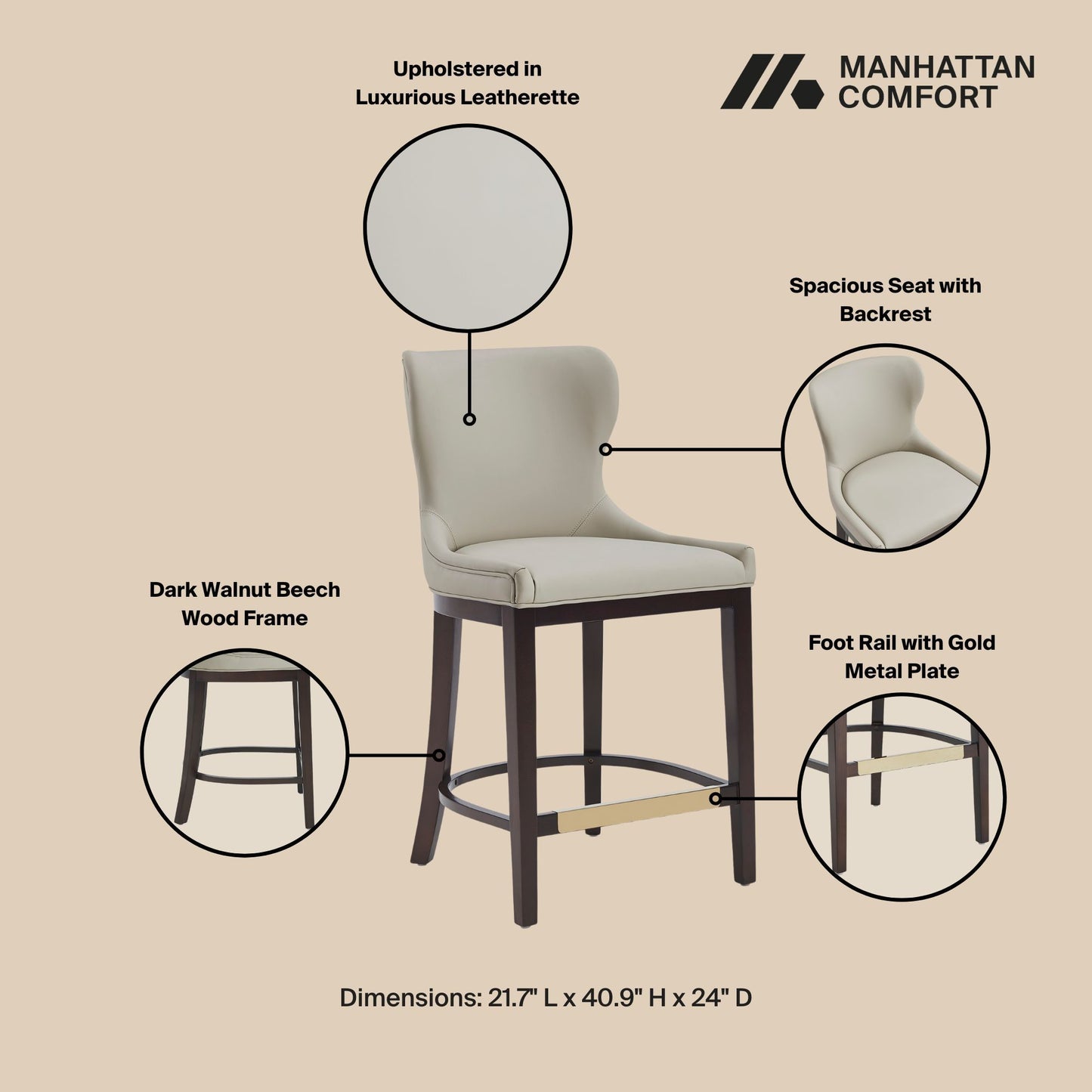 Manhattan Blair - Counter Stool