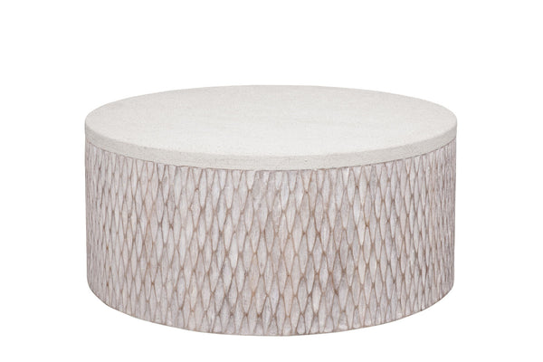Brewer - Accent Cocktail Table - White Wash