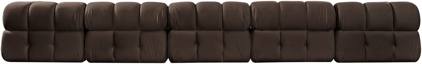 Orin - Fabric Velvet 5 Piece Modular Sofa