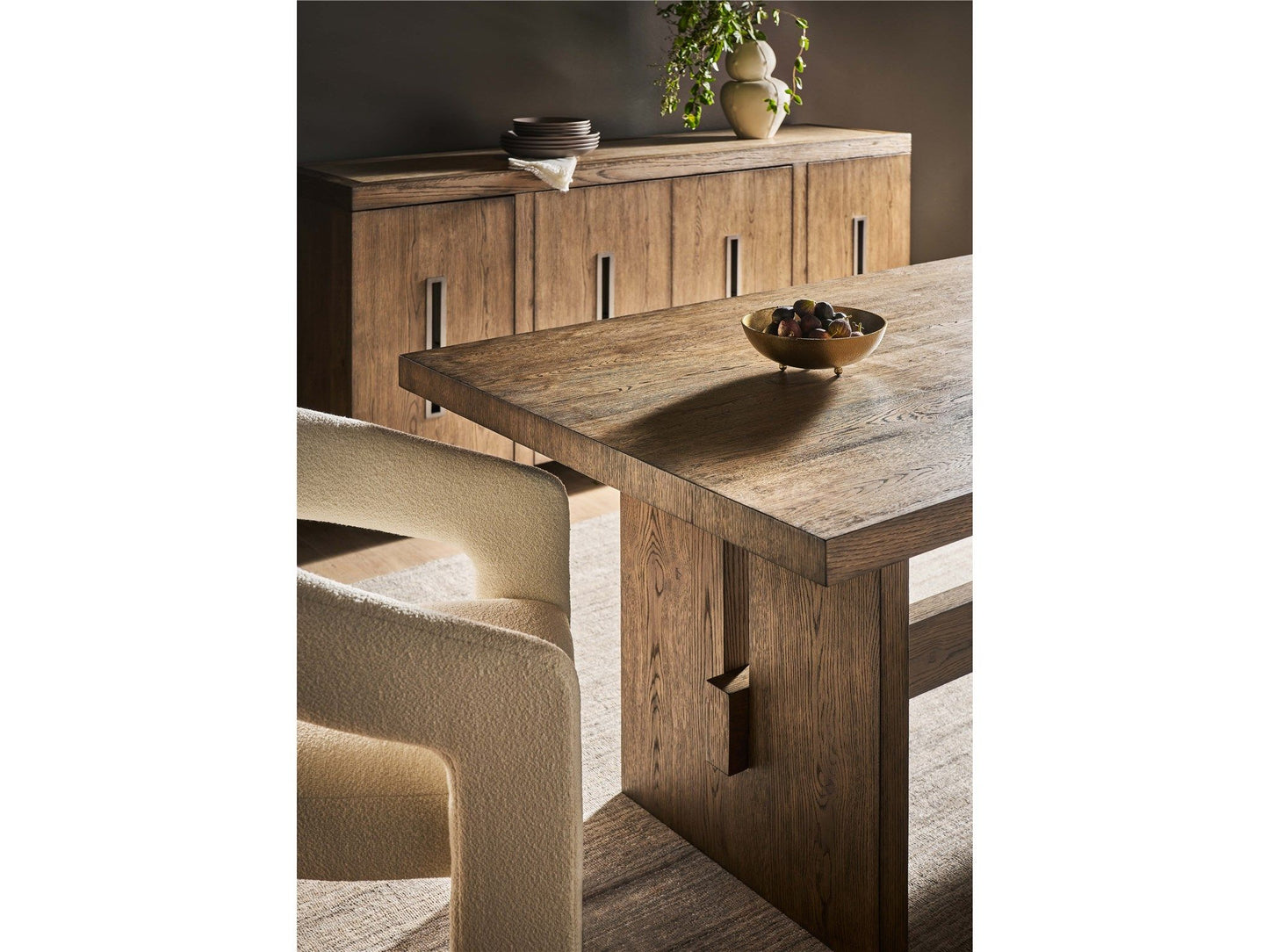 Modern - Eden Dining Table - Dark Brown