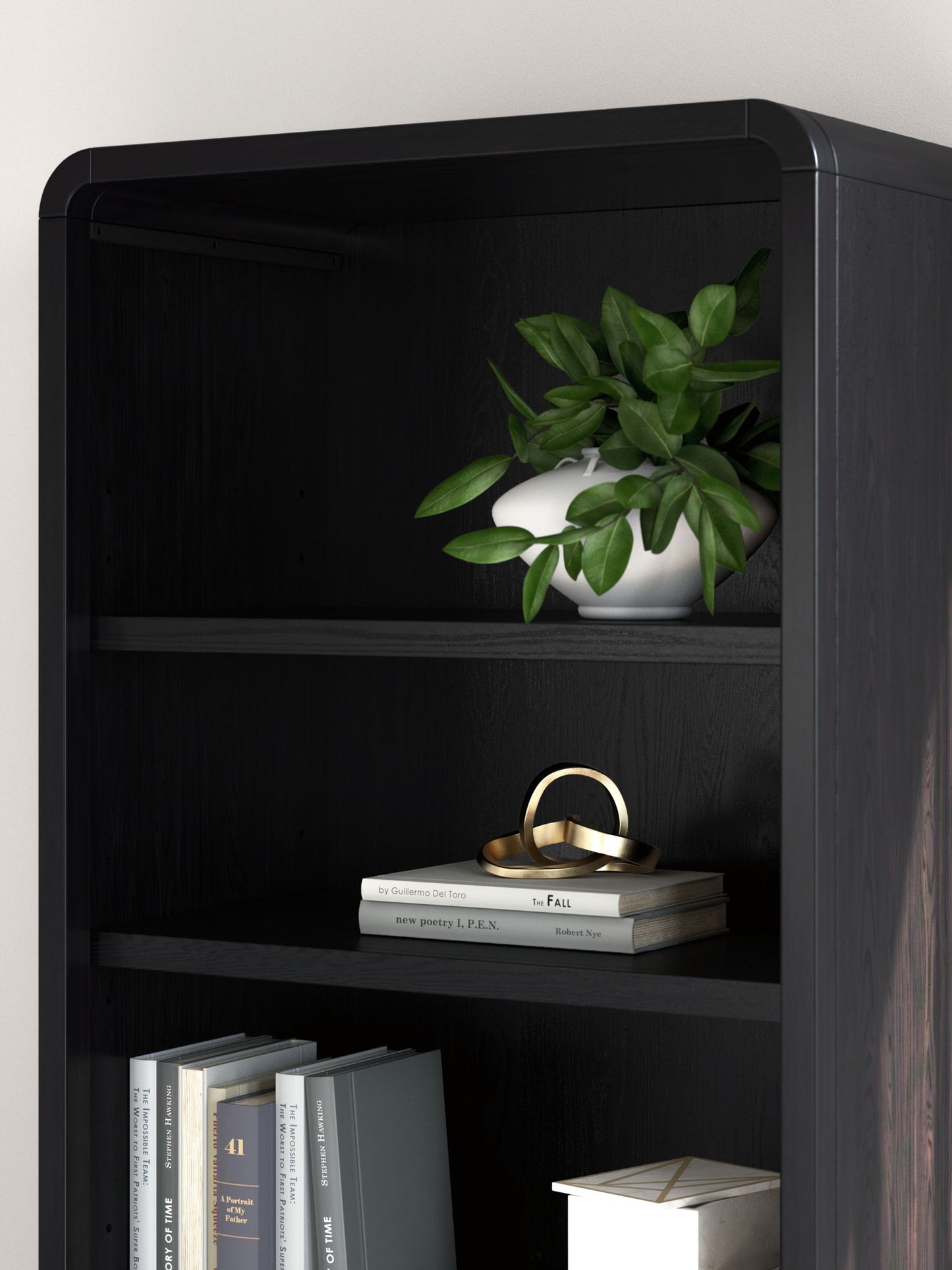 Rowanbeck - Large Bookcase - Black