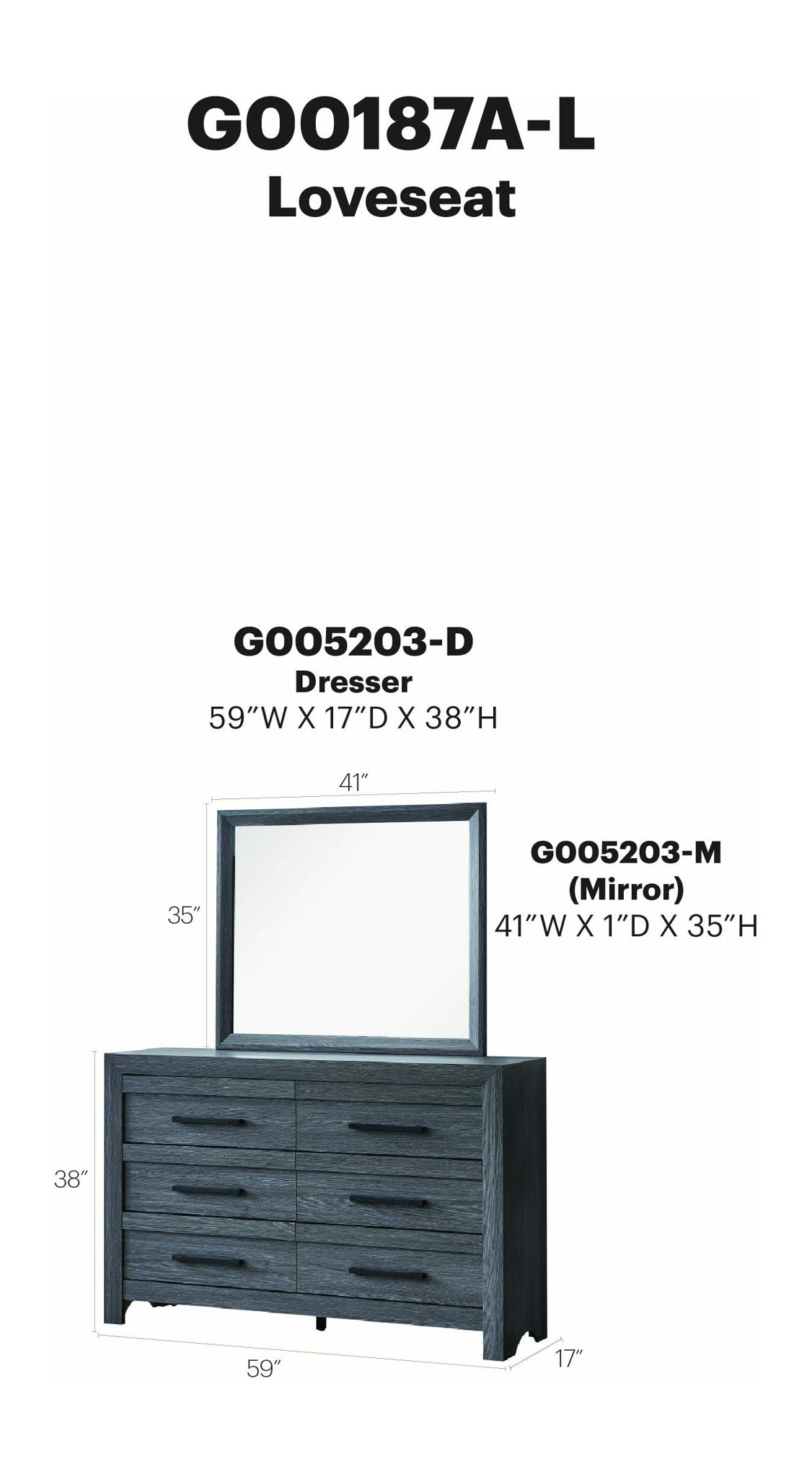 Glory Furniture - Rustica - Dresser
