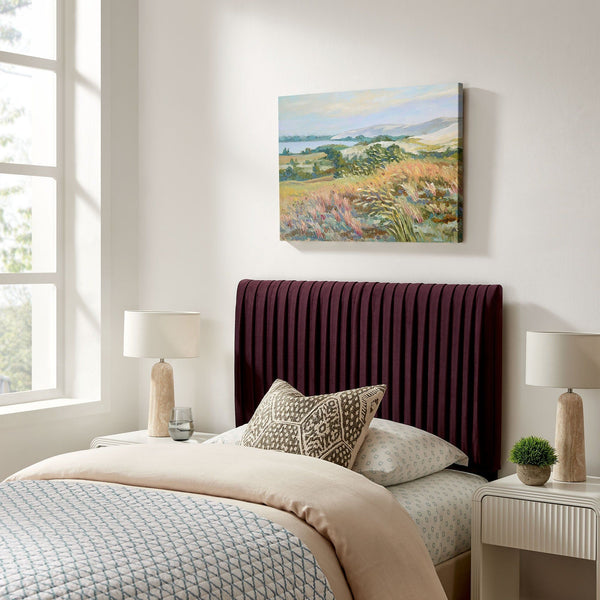 Eloise Upholstered Headboard - Twin, Mulberry