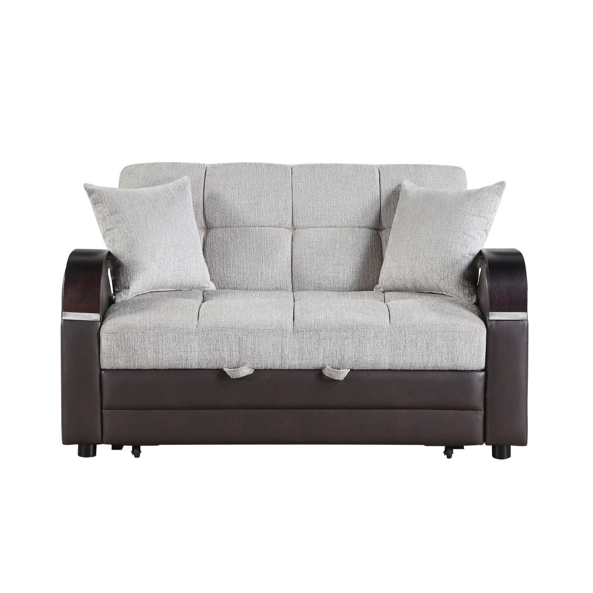 Hybrid Love Seat with Pull-out Bed and Click Motion Back