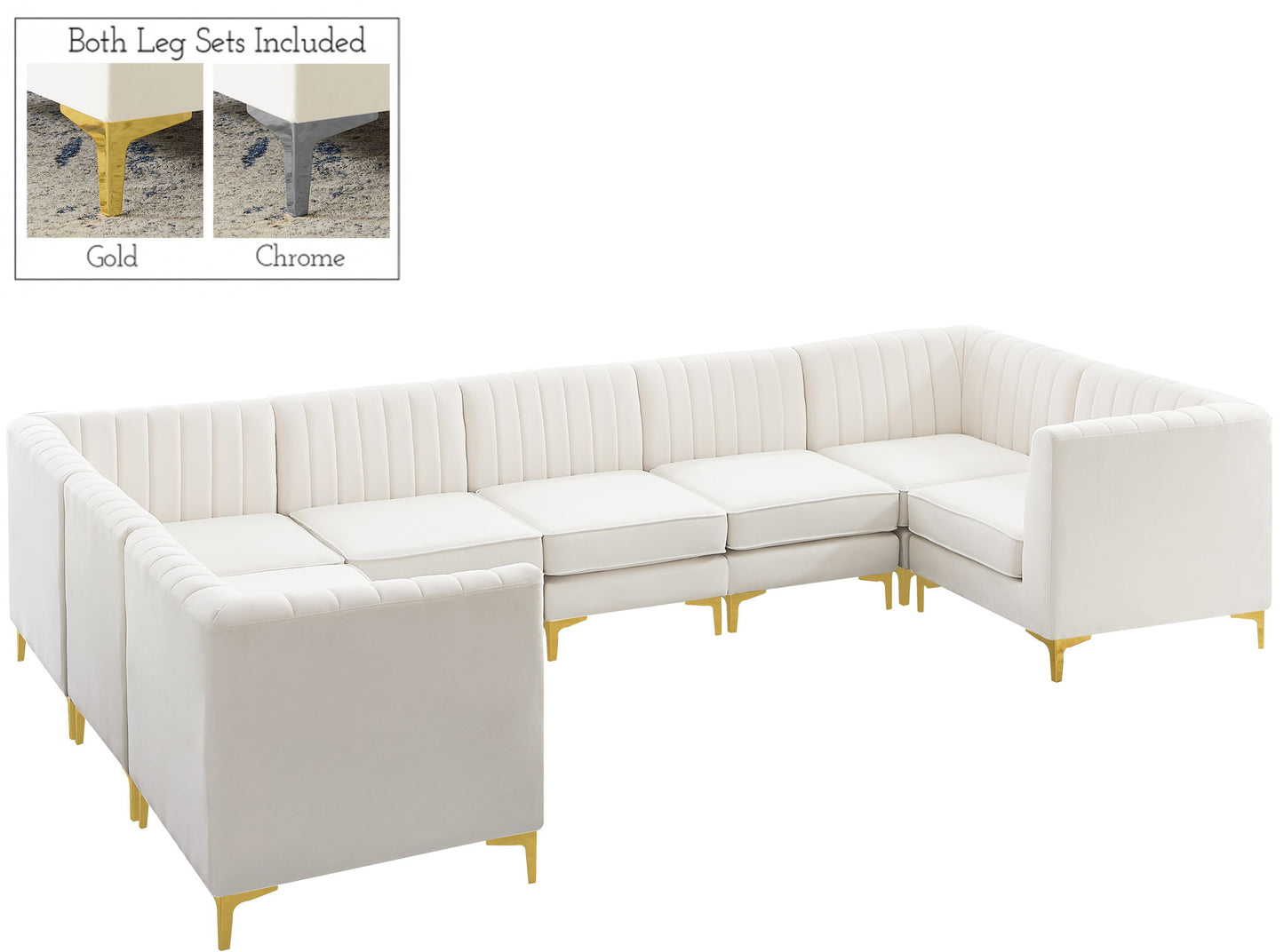 Alina - 8 Piece Modular U-Shaped Sectional