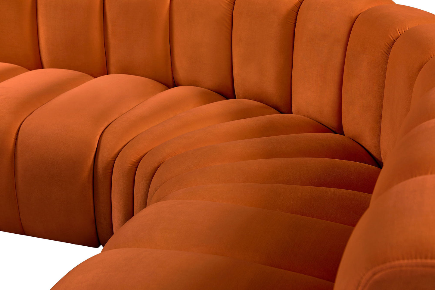 Arc - Velvet 7 Piece Corner Modular Sofa
