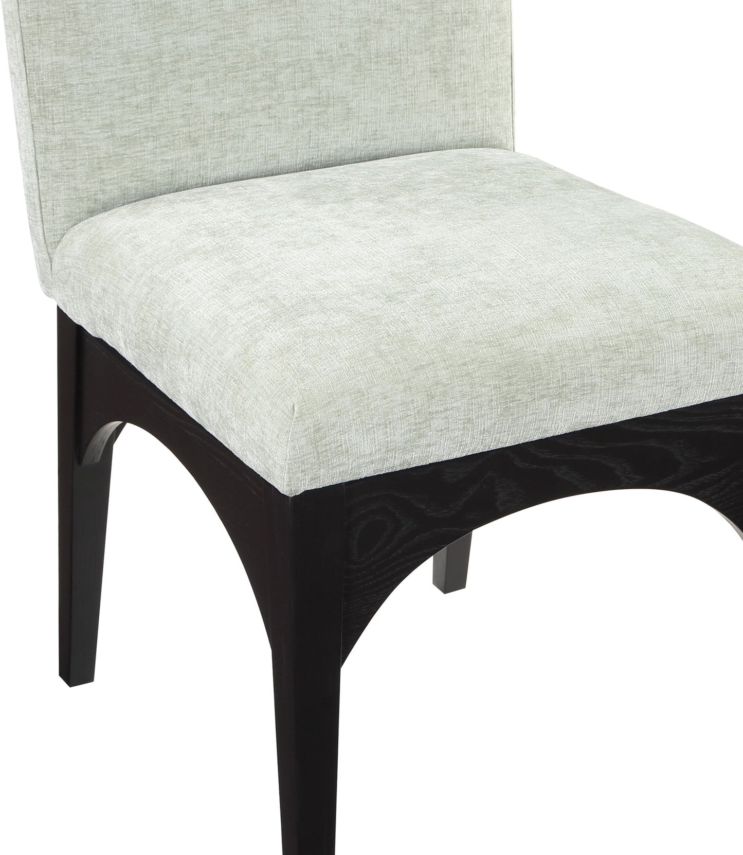 Waldorf - Chenille Dining Side Chair With Black Legs