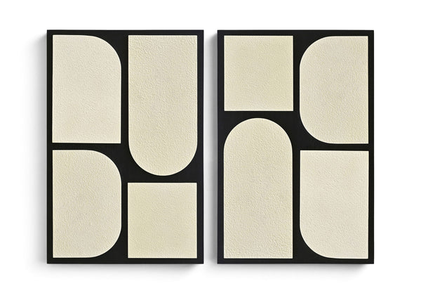 Icon - Mango Wood 2 Piece Wall Art