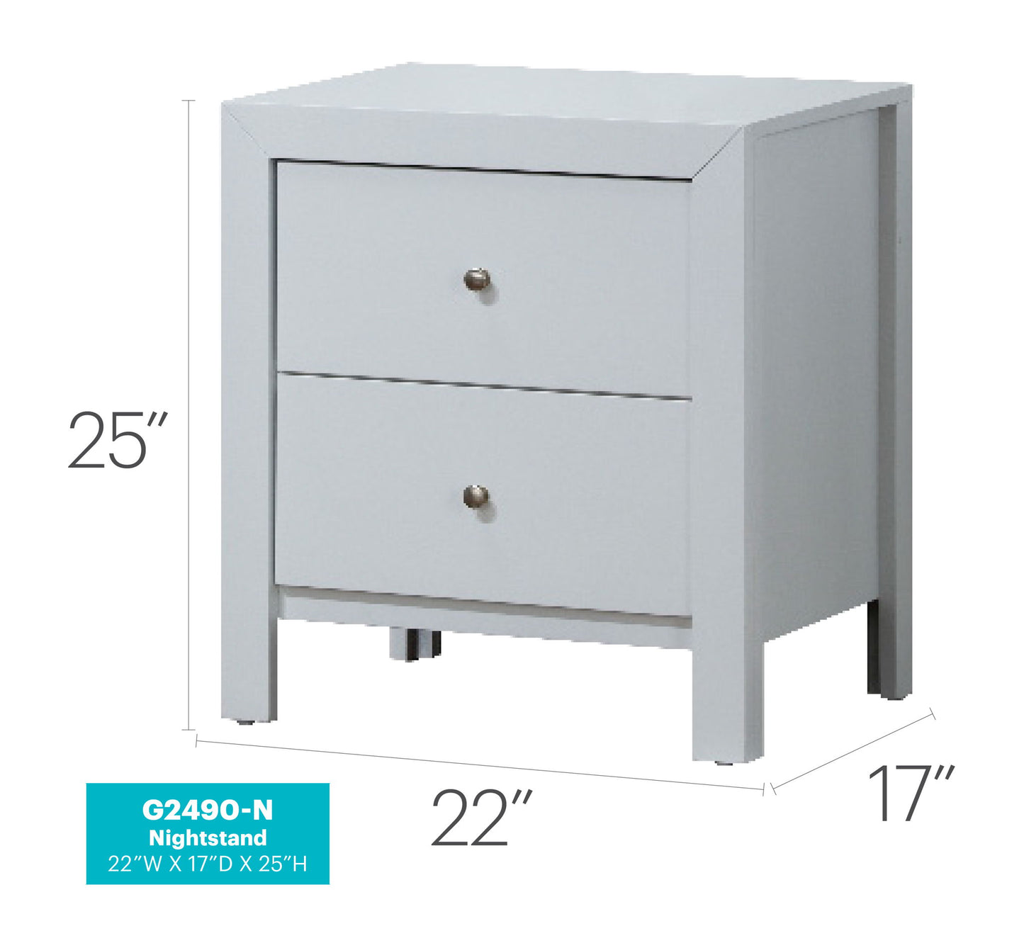 Glory Furniture - Burlington - Nightstand