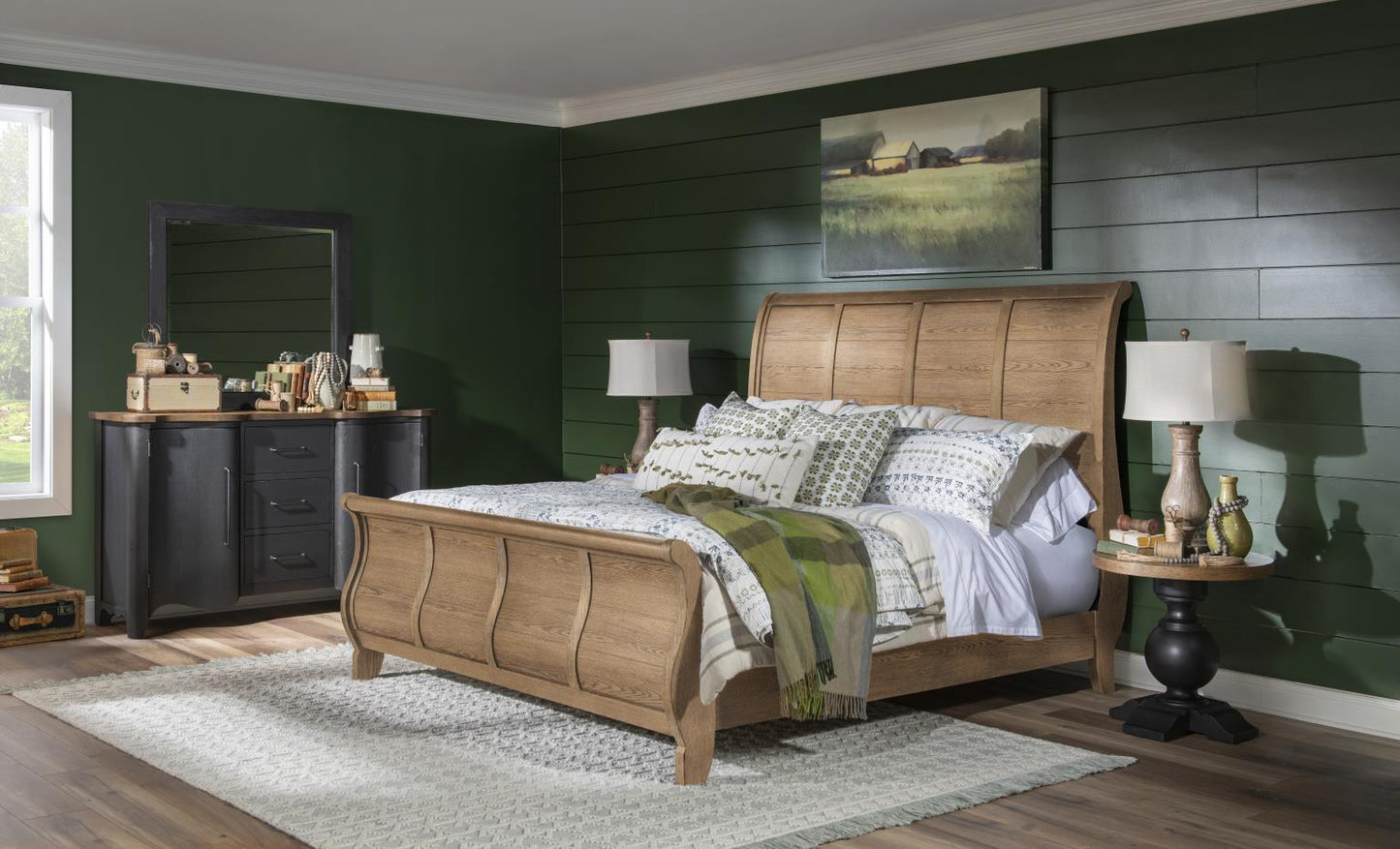 Vintage Market - Complete Sleigh Bed