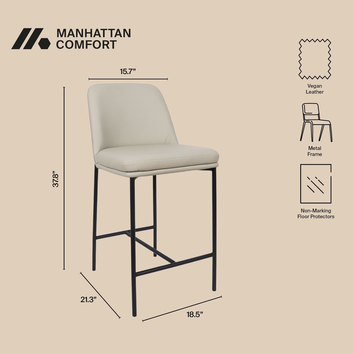 Manhattan Loft - Counter Stool (Set of 2)