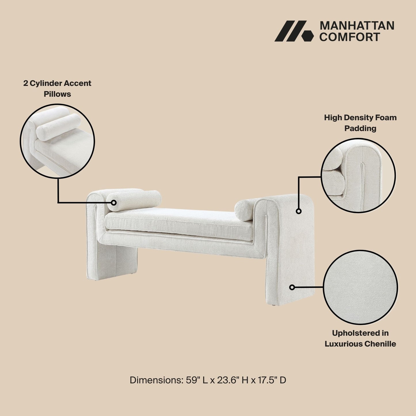 Manhattan Concord - Accent Bench