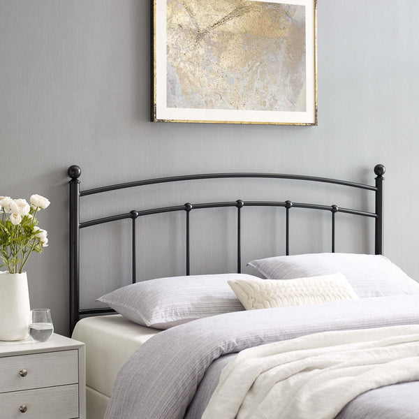Abigail Metal Headboard - King, Black