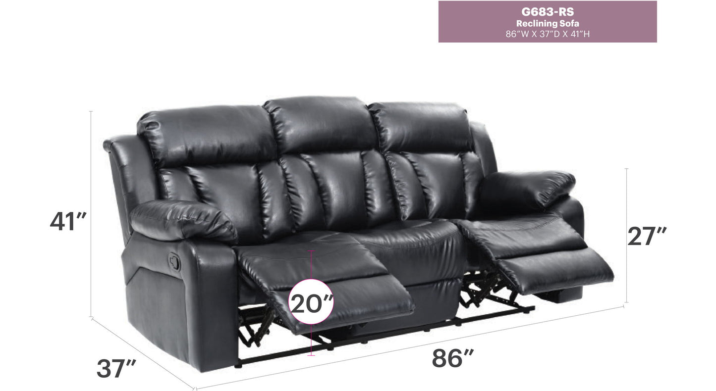Glory Furniture - Daria - Reclining Sofa