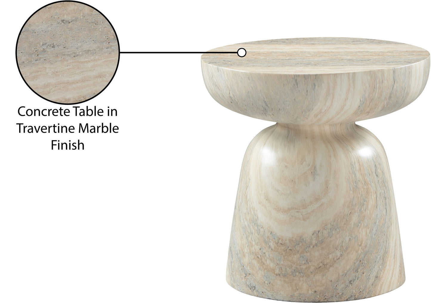 Avellino - Concrete End Table