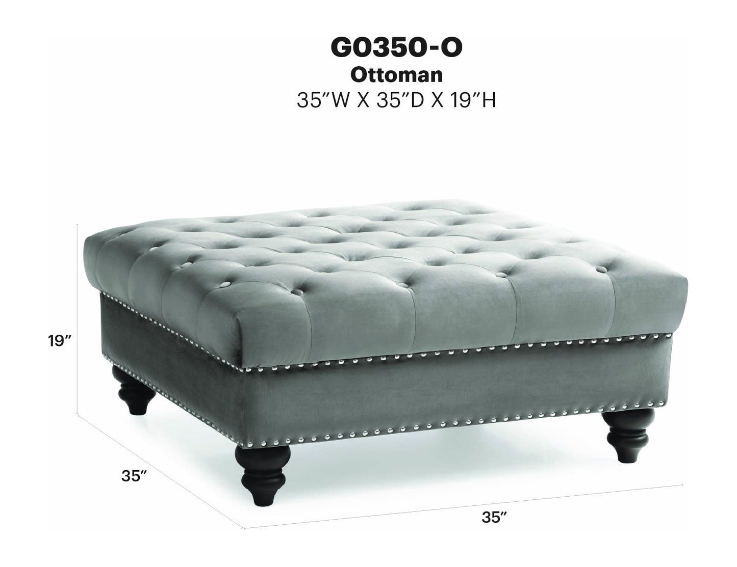Glory Furniture - Nola - Ottoman