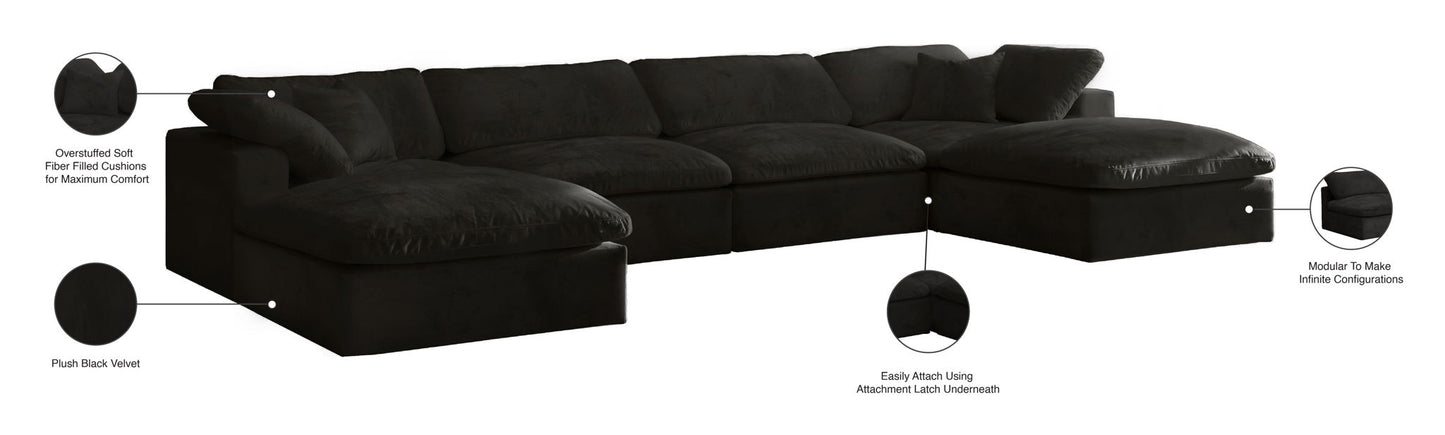 Cozy - 6 Piece Modular Double Chaise Sectional
