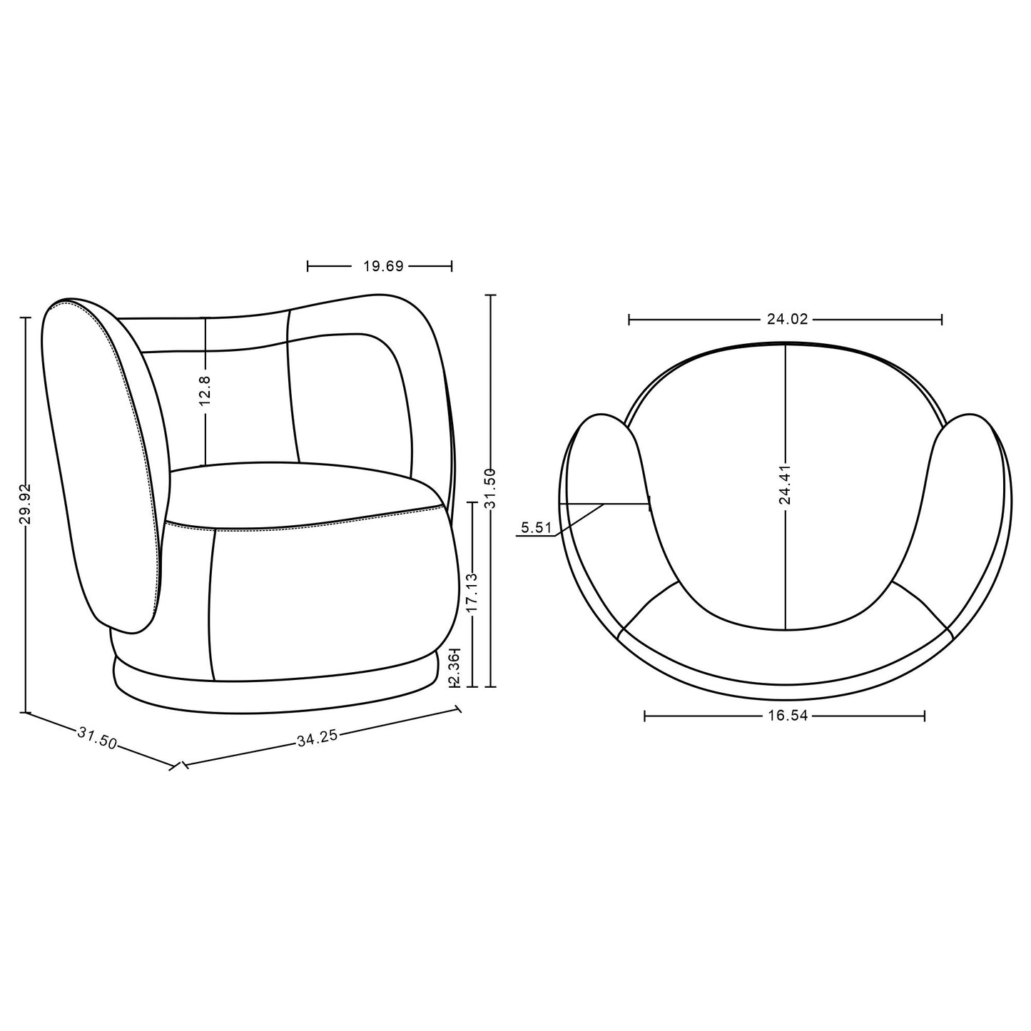 Manhattan Siri - Lounge Chair