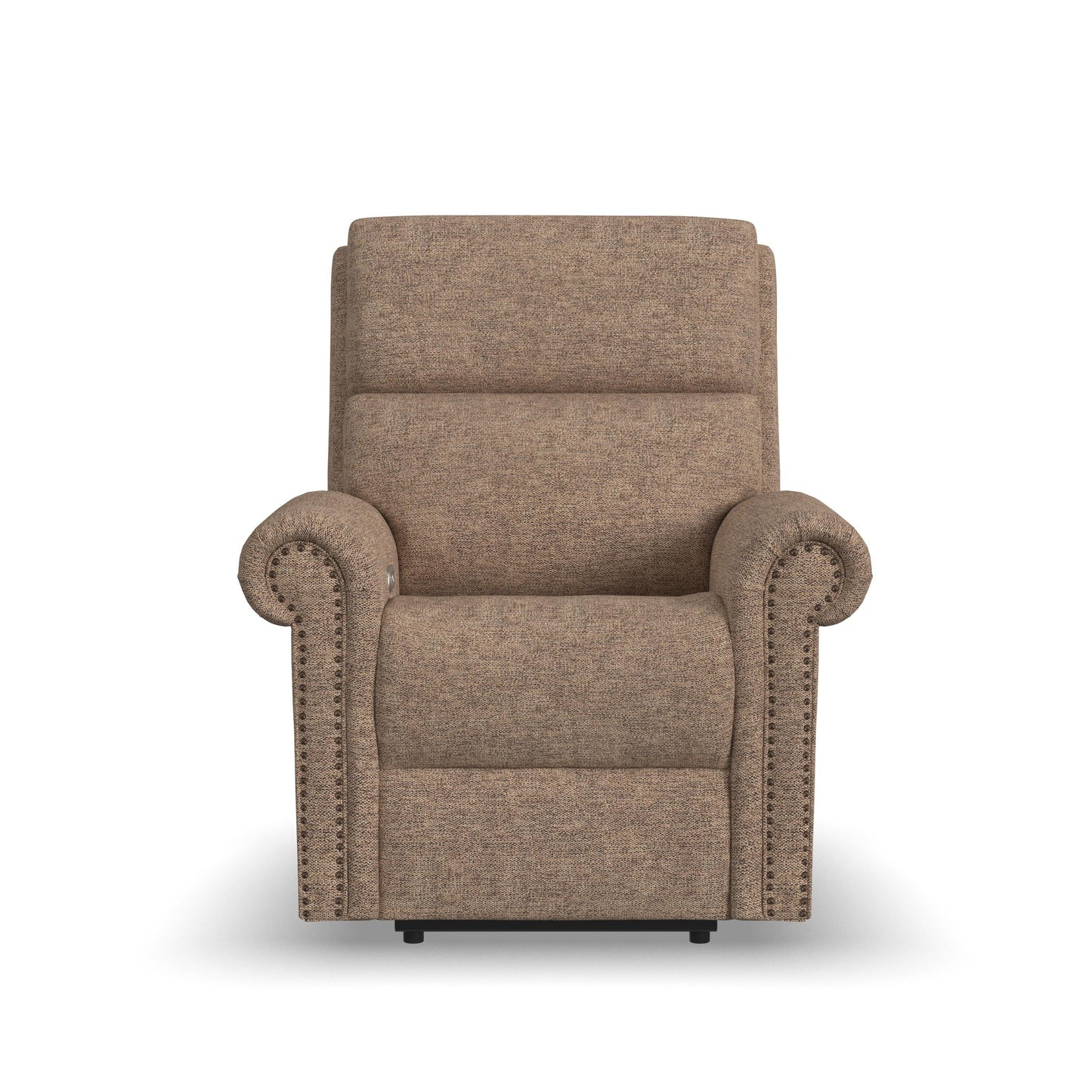 Bernard - Power Recliner With Power Headrest & Lumbar With Nailhed Trim