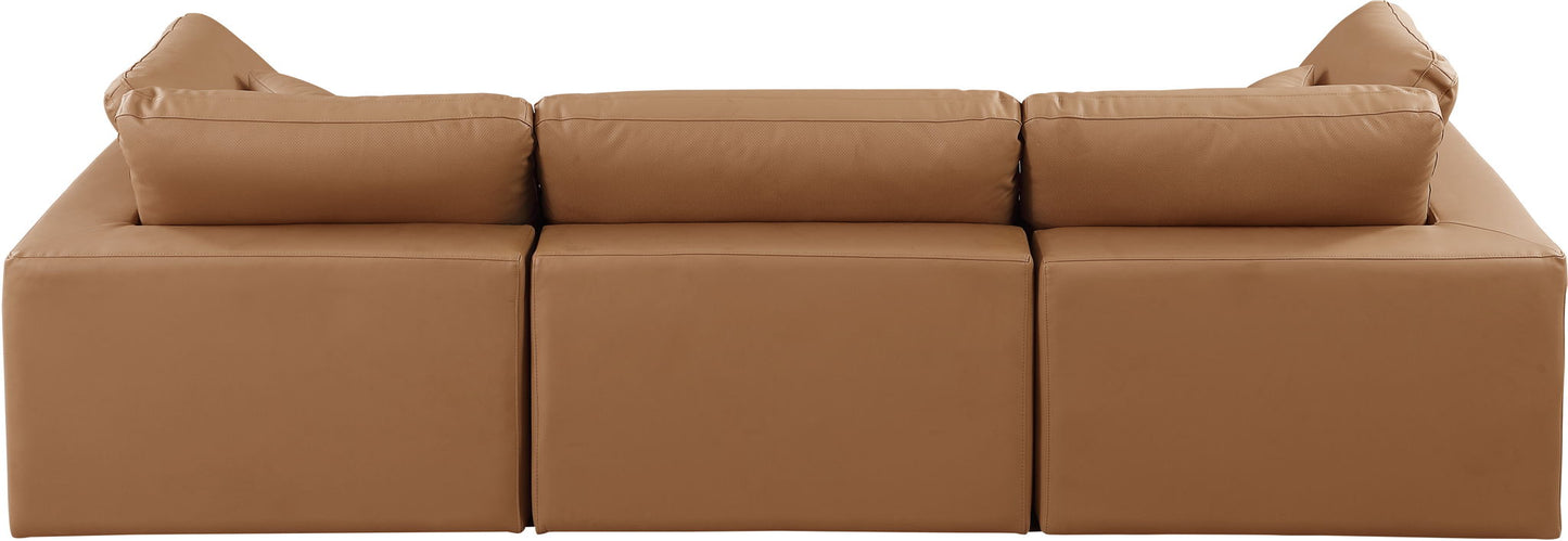 Comfy - Faux Leather Modular Sofa 3 Seats