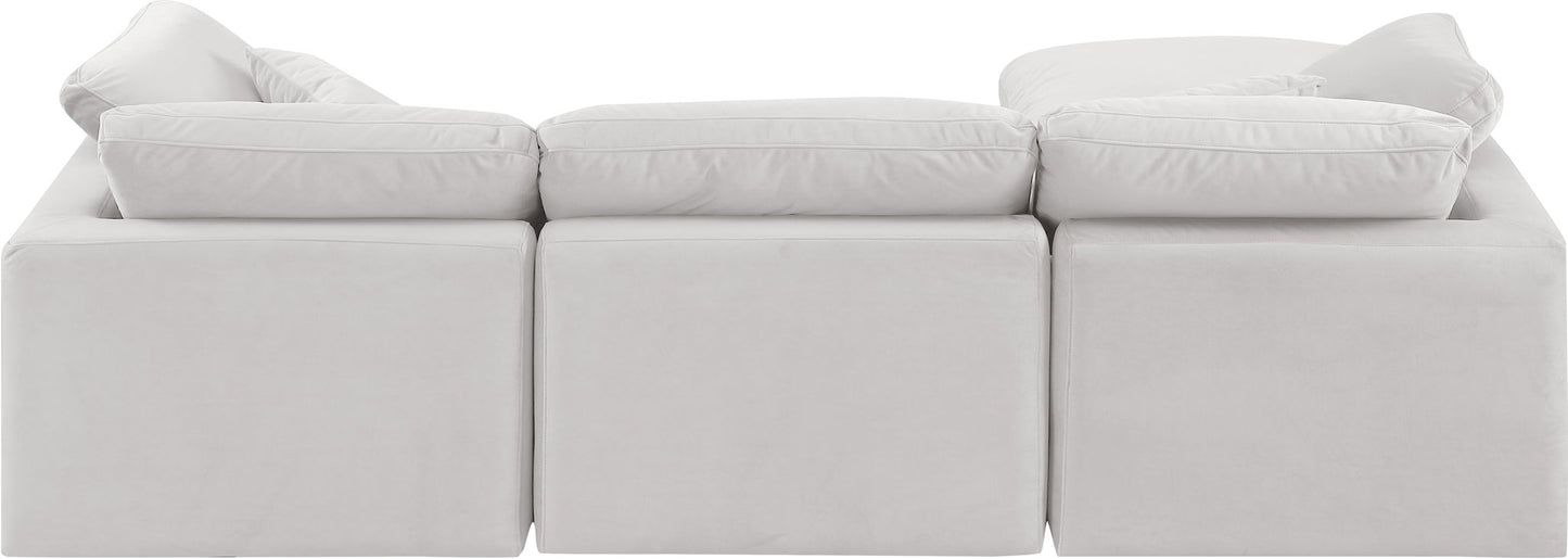 Indulge - Velvet 4 Piece Modular Sectional With Chaise