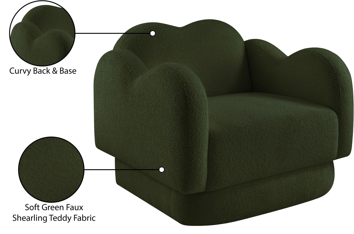 Bloom - Teddy Fabric Chair