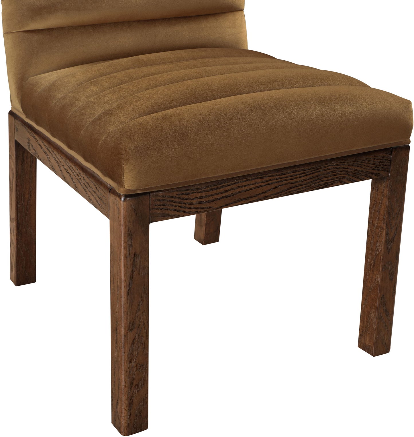 Evelyn - Dining Chair With Brown Legs - Saddle