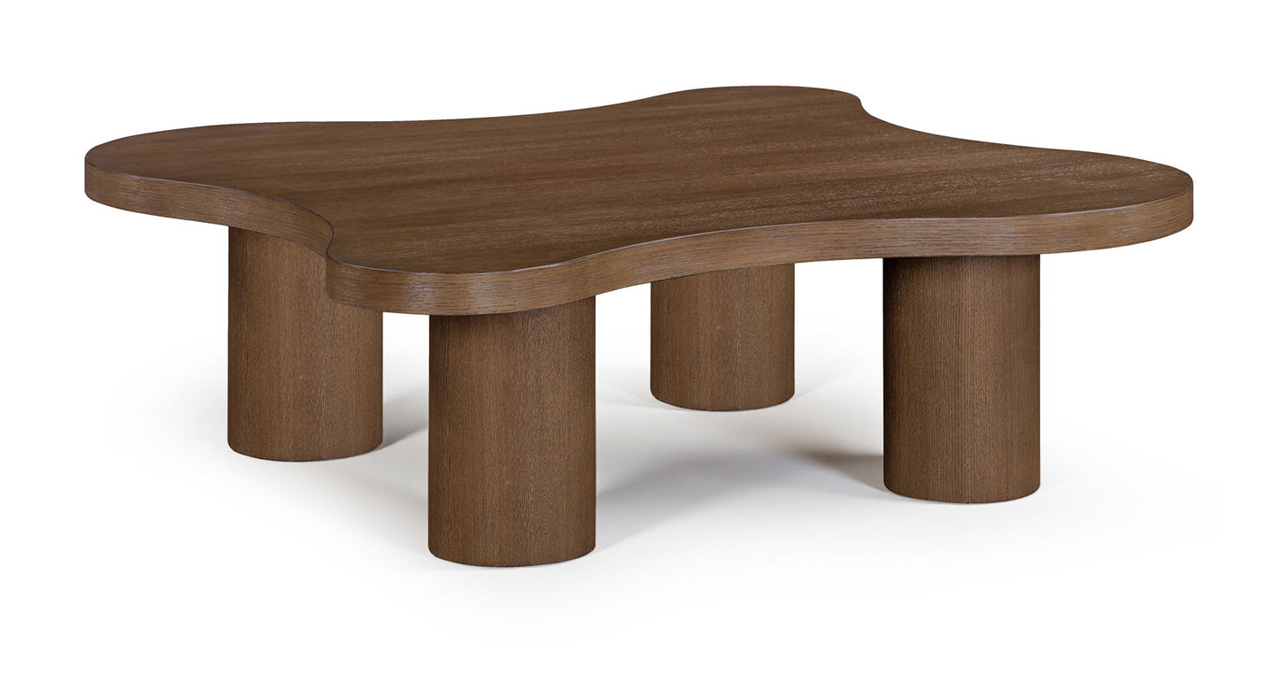 Cove - 48" Oak Veneer And Solid Wood Coffee Table