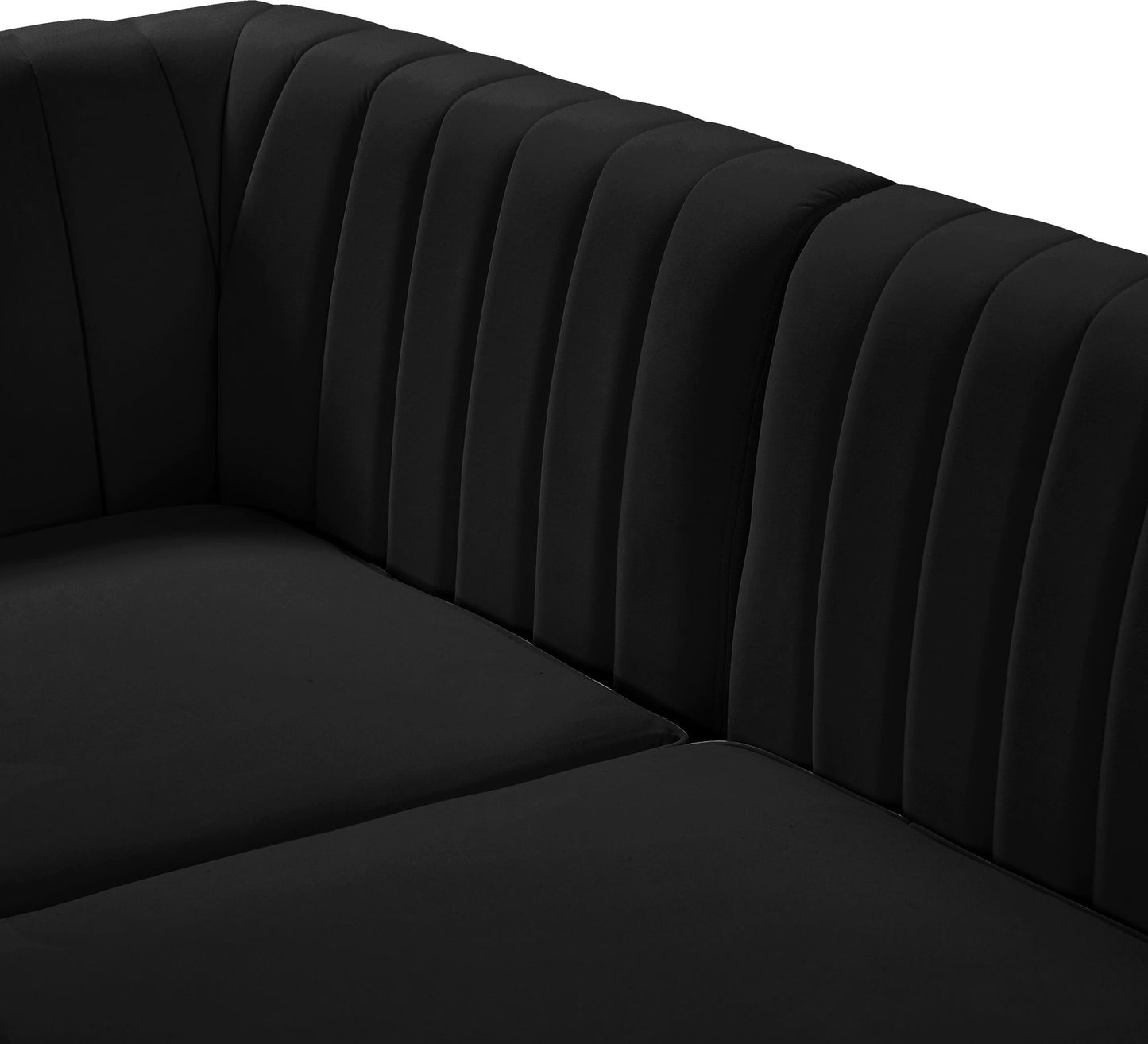 Alina - 8 Piece Velvet Modular Sectional