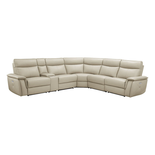 Maroni 6-Piece Modular Power Reclining Sectional with Power Headrests