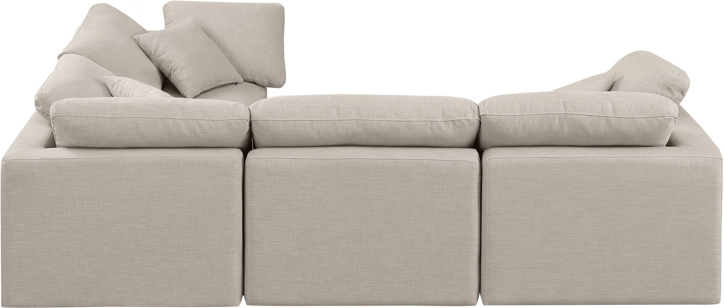 Indulge - Linen 4 Piece Modular Corner Sectional