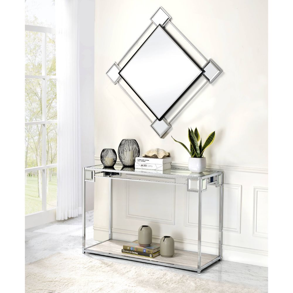 Asbury - Accent Mirror - Mirrored & Chrome