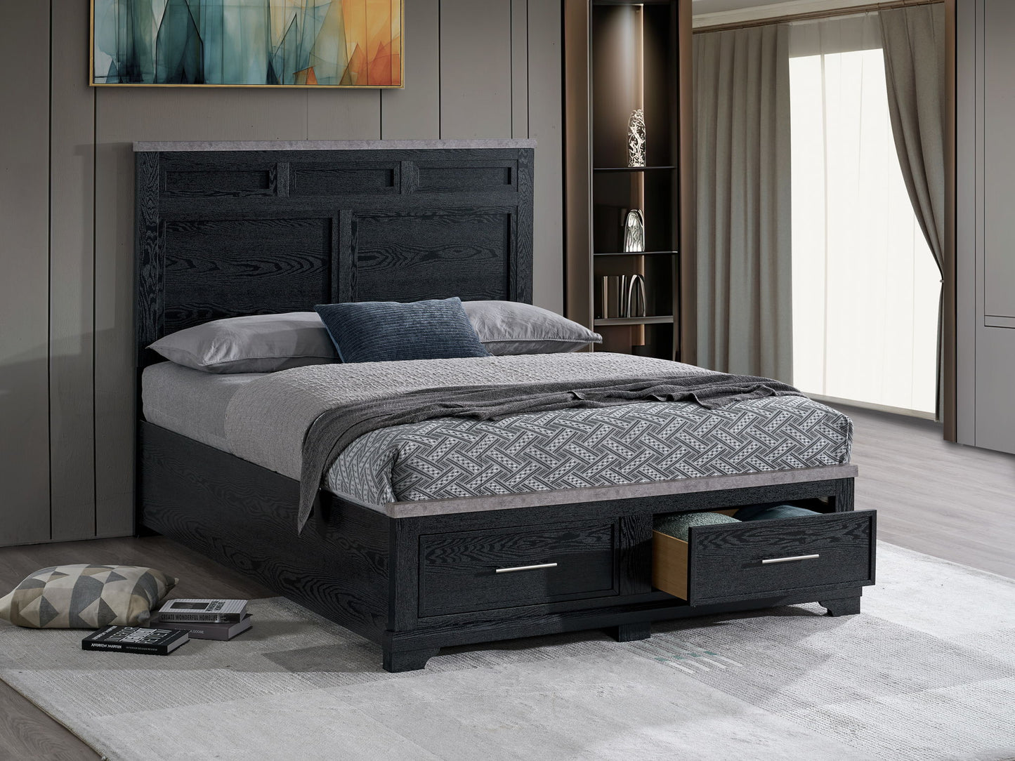 Nick - King Bed - Black