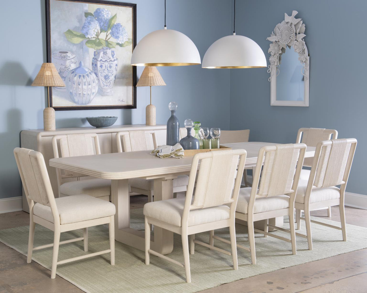 Maren - Double Pedestal Dining Table With Leaf