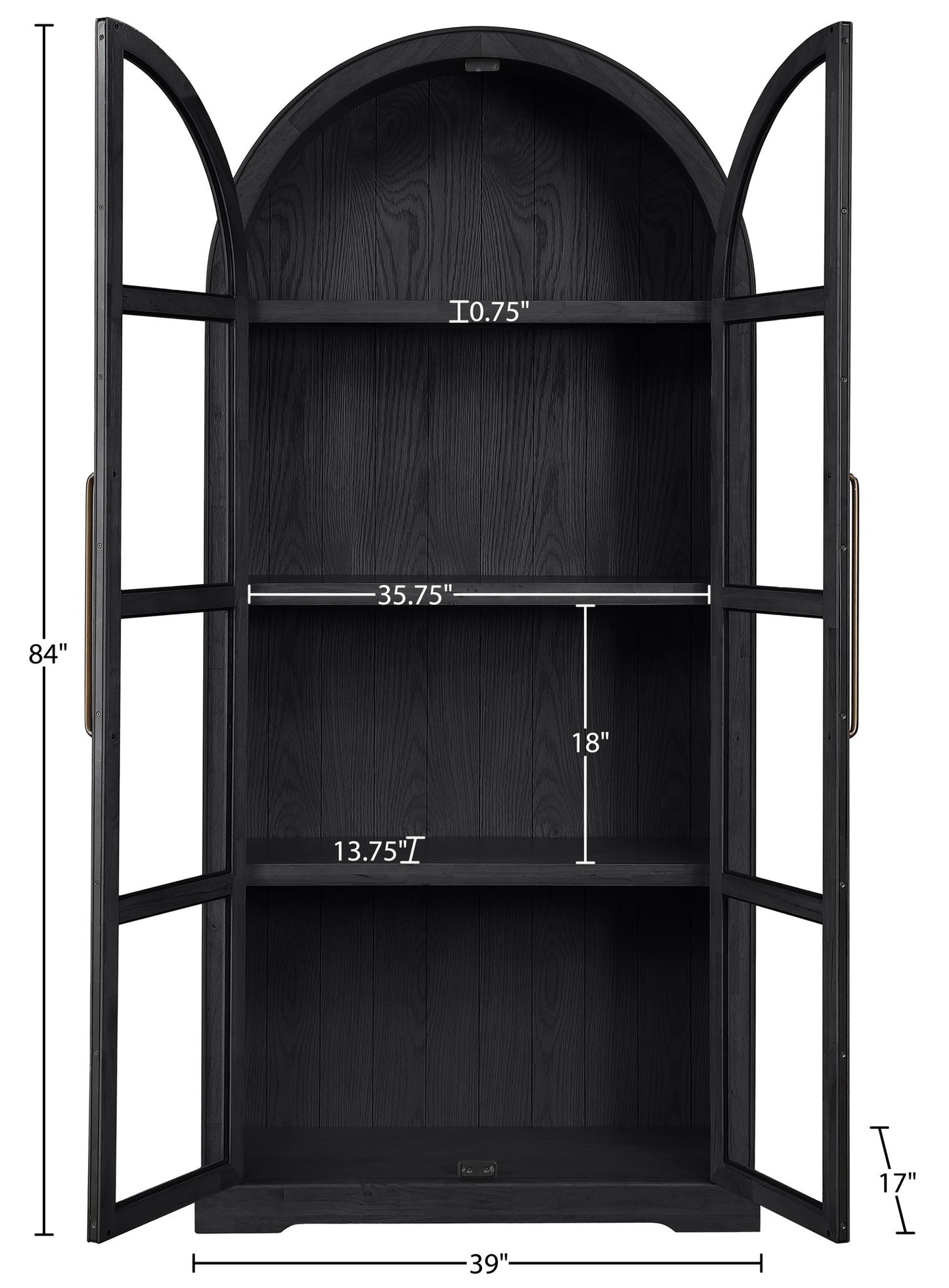Corva - Solid Wood, Oak Veneer And Stainless Steel Storage Cabinet