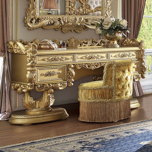 Bernadette - Vanity Desk - Gold