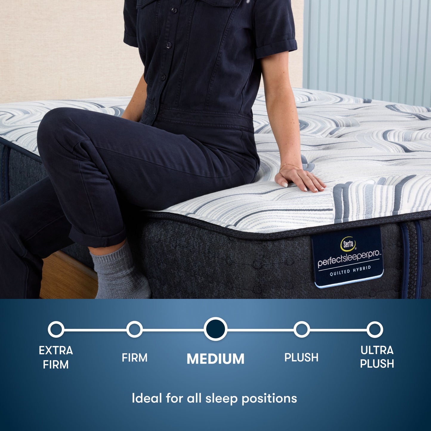Perfect Sleeper Pro Hybrid - 13" Kensington Latex Medium Mattress