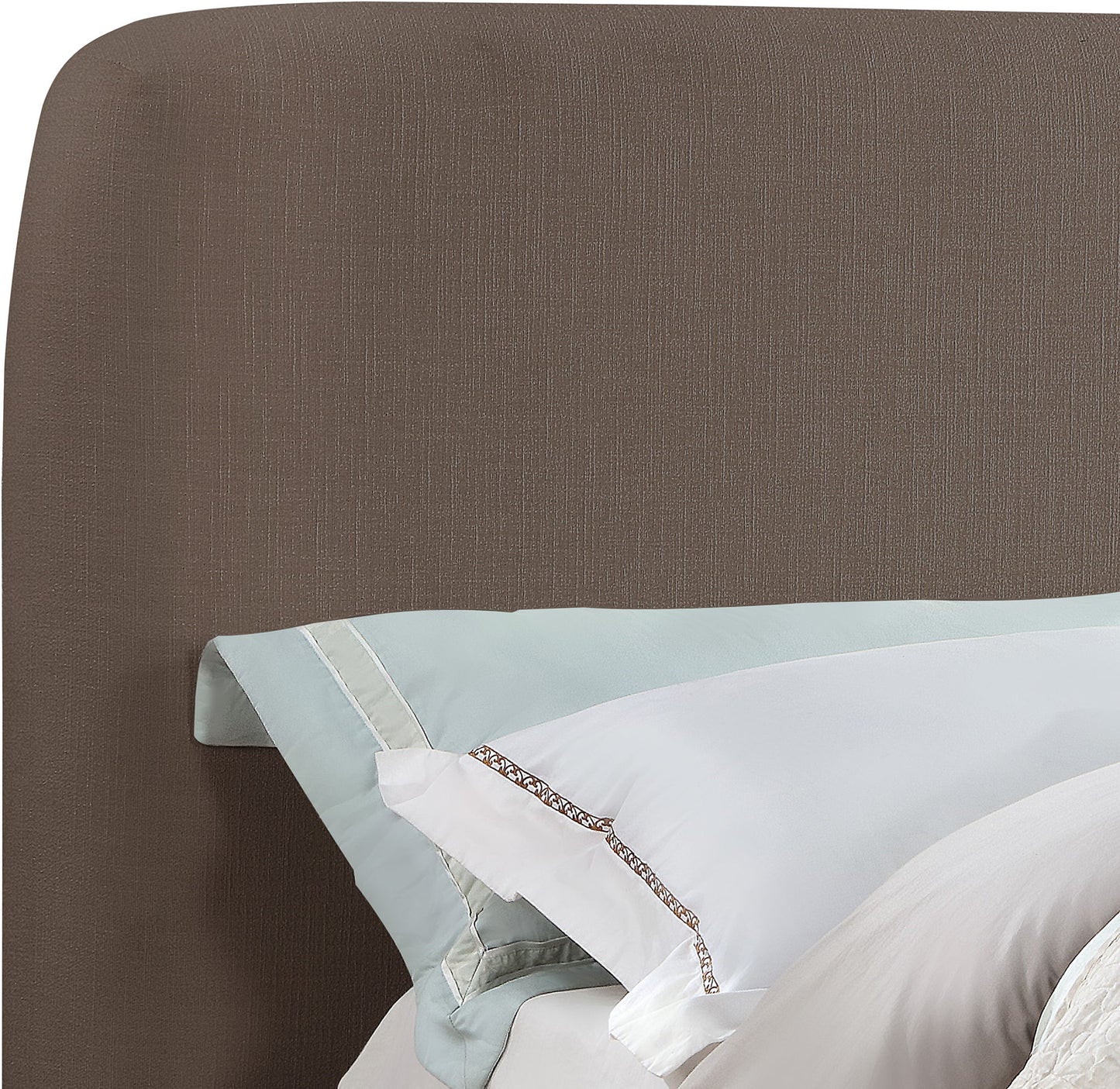 Rigby - Linen Bed With Natural Base