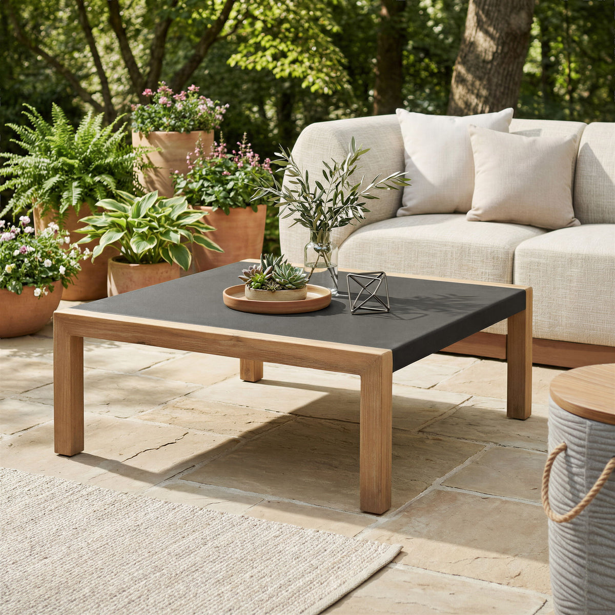 Teras - Outdoor Coffee Table - Gray