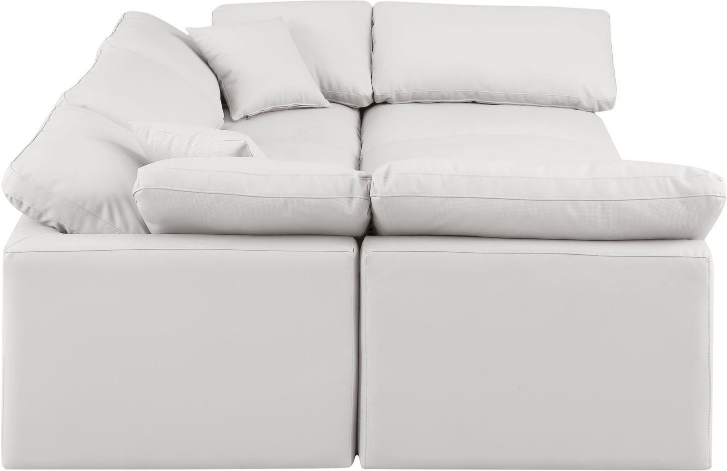 Indulge - Faux Leather 6 Piece Modular Sectional