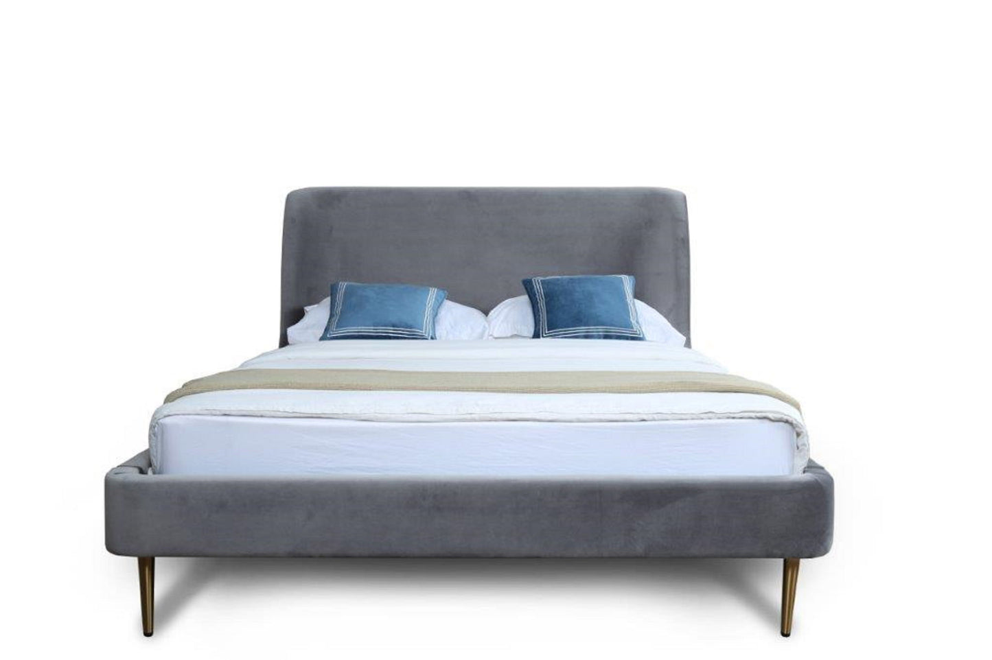 Manhattan Heather - Bed With Gold Legs