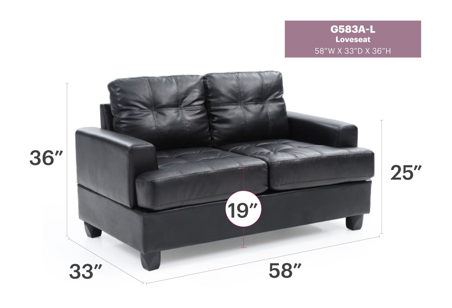 Glory Furniture - Sandridge - Loveseat