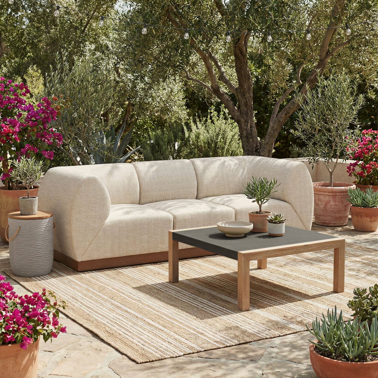 Teras - Outdoor Coffee Table - Gray