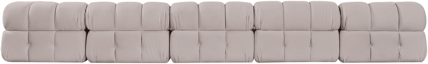 Orin - Fabric Velvet 5 Piece Modular Sofa