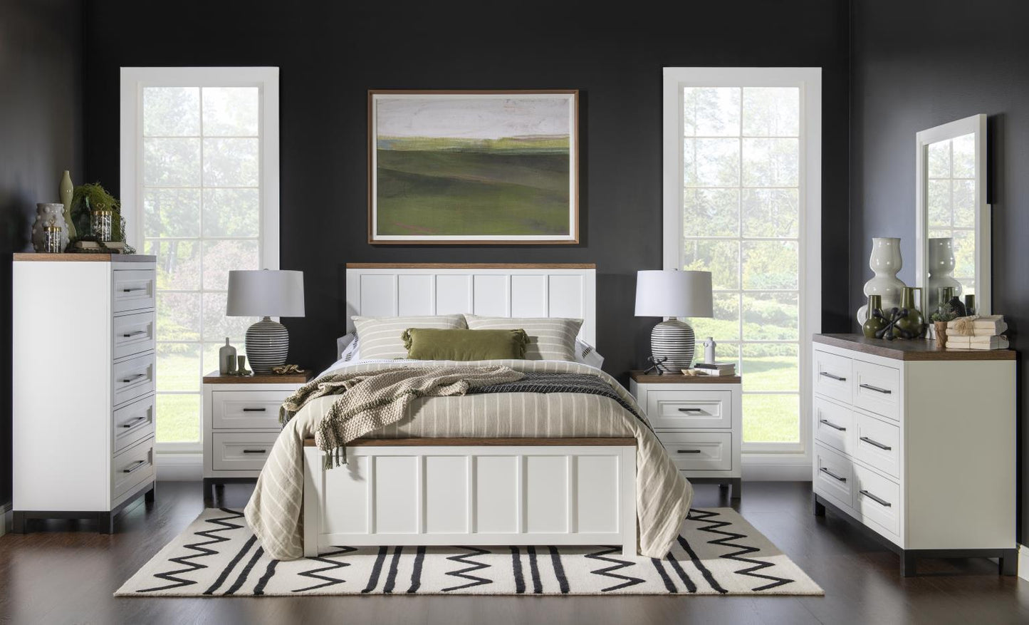 Dutton - Five Drawer Chest - Natural White