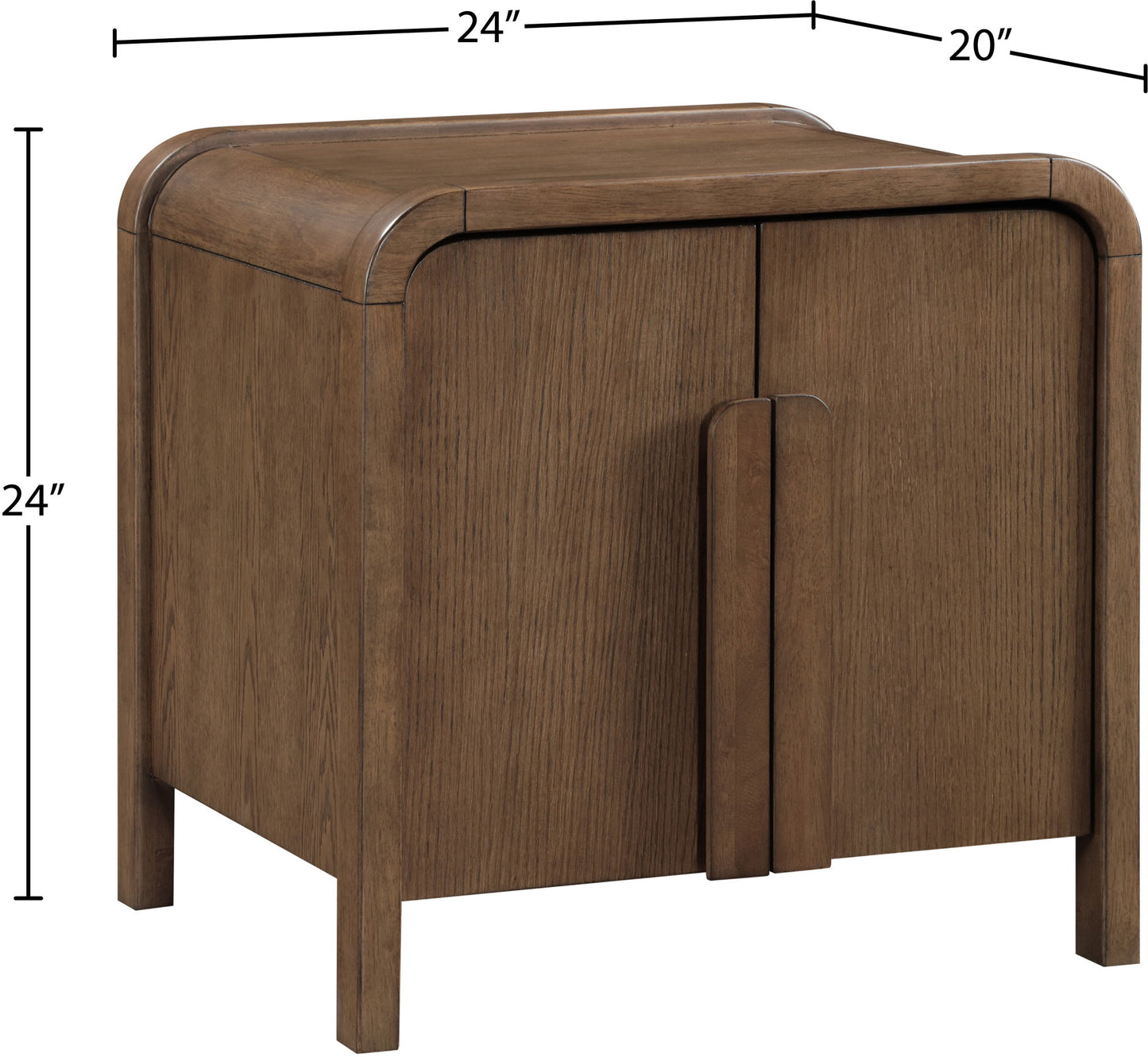 Harmony - Oak Veneer And Solid Wood Night Stand
