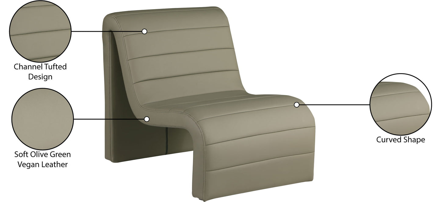 Ivy - Faux Leather Accent Chair