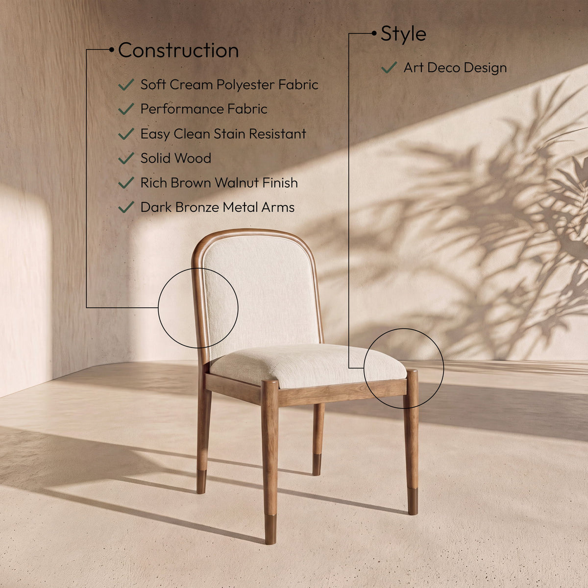 Cambria - Fabric Upholstered Dining Side Chair (Set of 2)