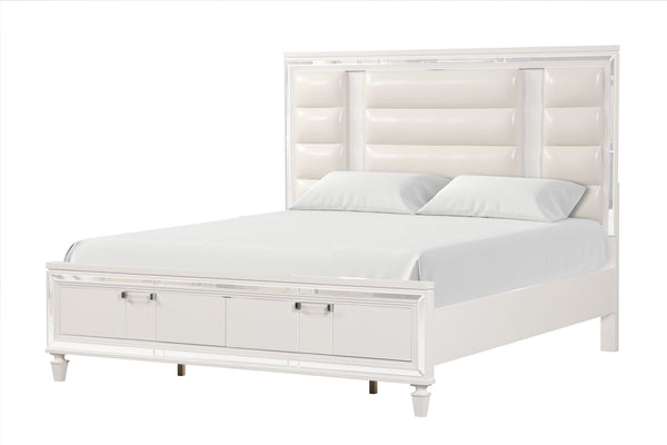 Genoa - Queen Bed - Sparkling White