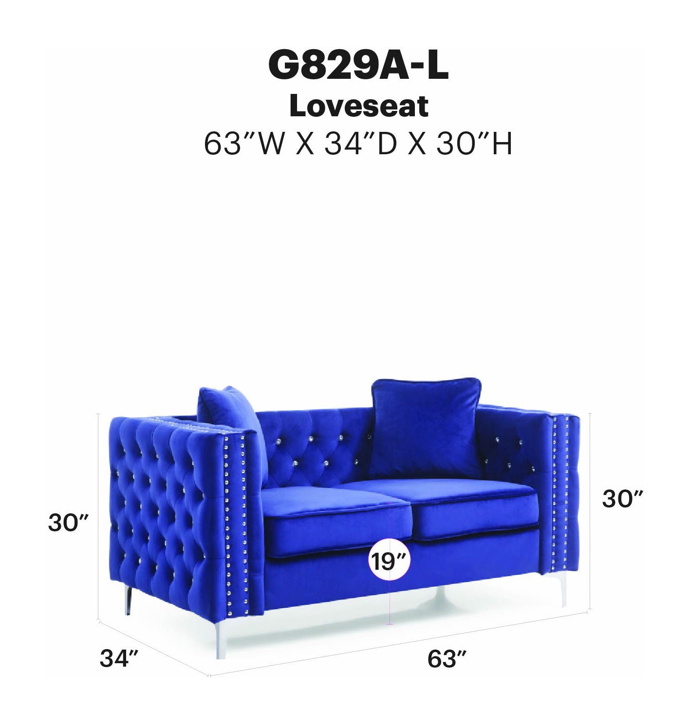 Glory Furniture - Paige - Loveseat